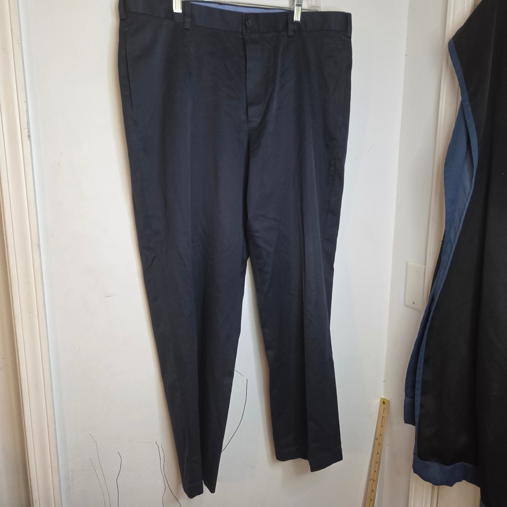 Brooks Brothers Mens Hudson Advantage Chino Navy Blue Pants 40x30 Light Weight
